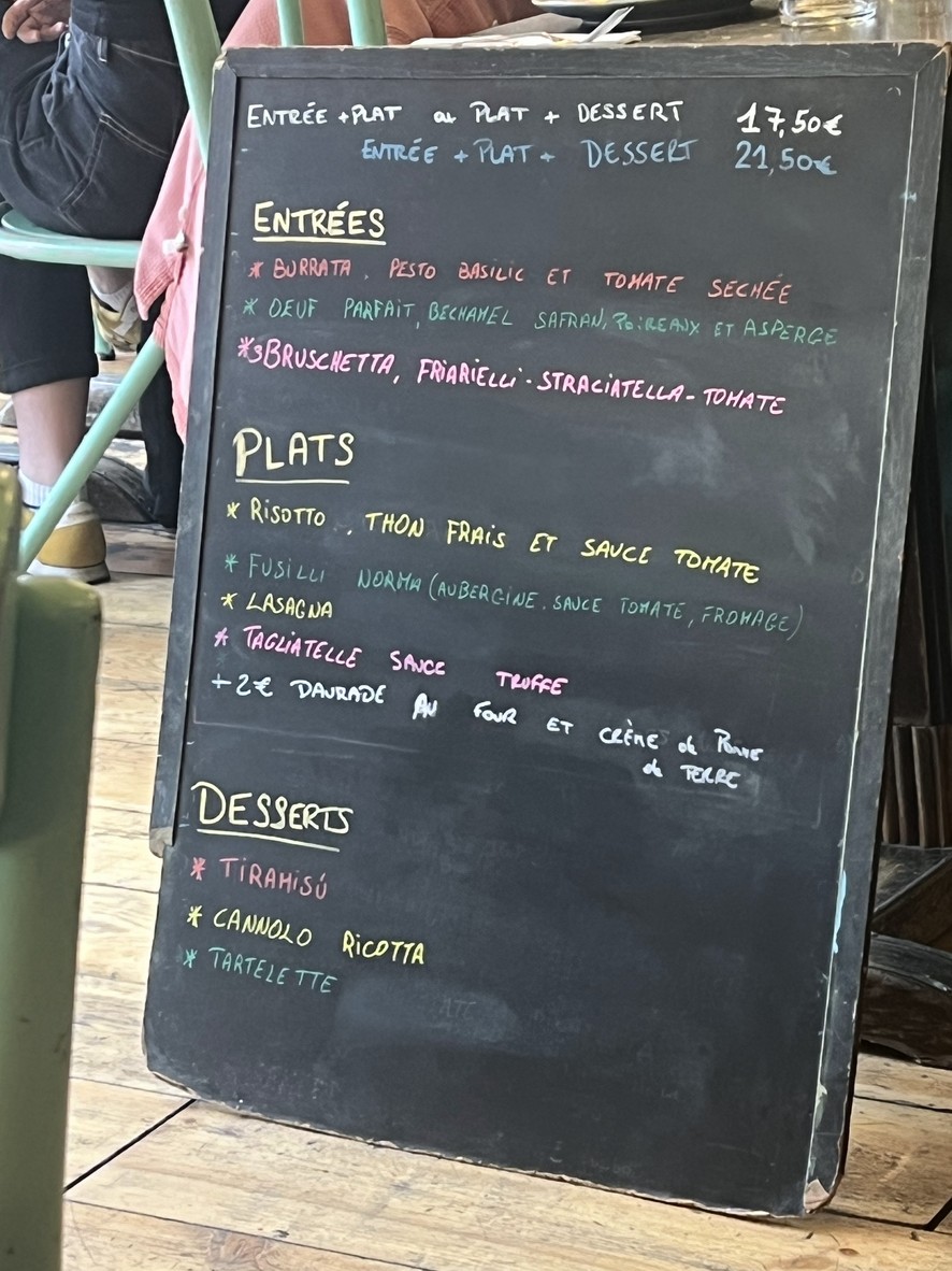 Terrazza Navigli menu 1