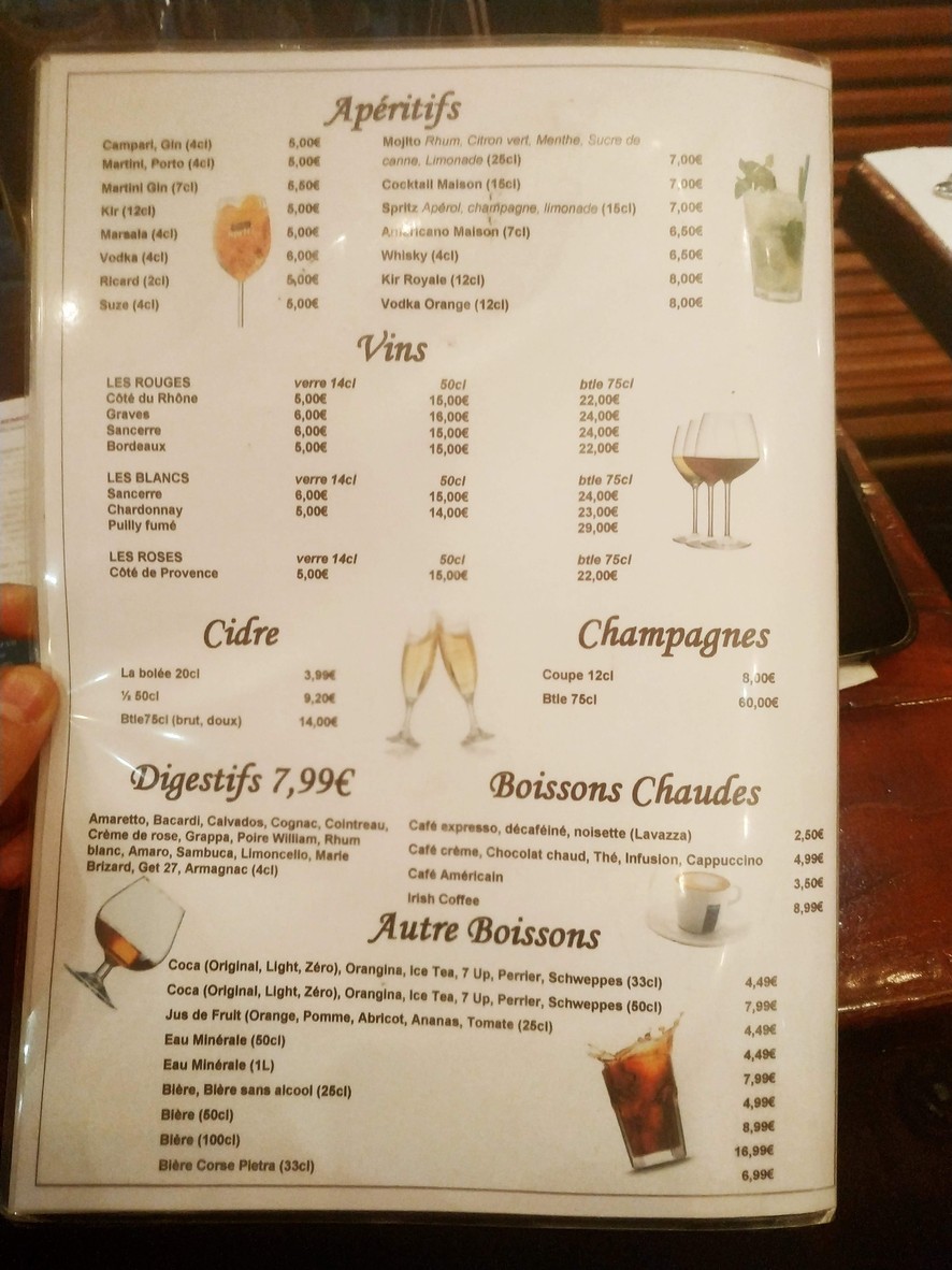 La Crêperie (des Artistes) menu 3
