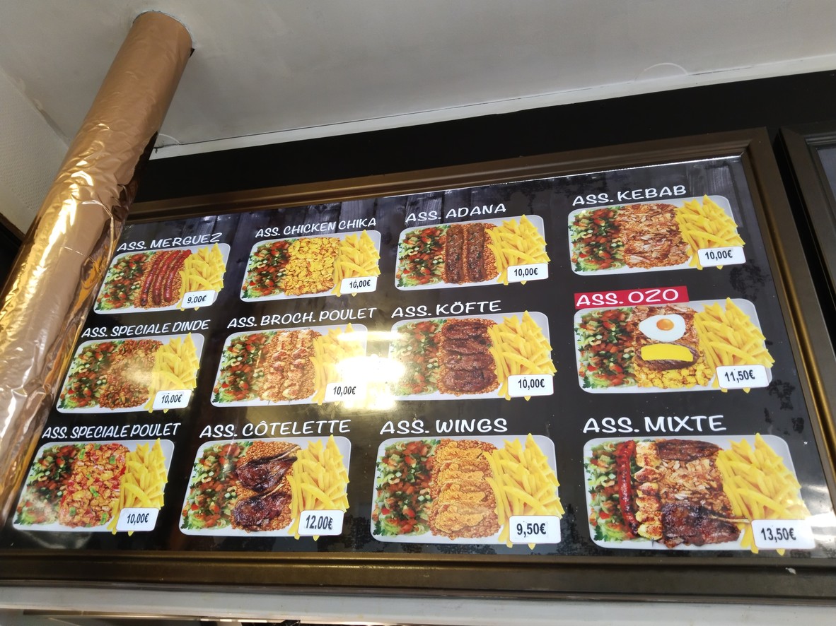 Restaurant Ozo menu 1