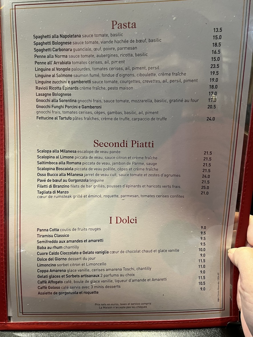 Casa Di Mario menu 3