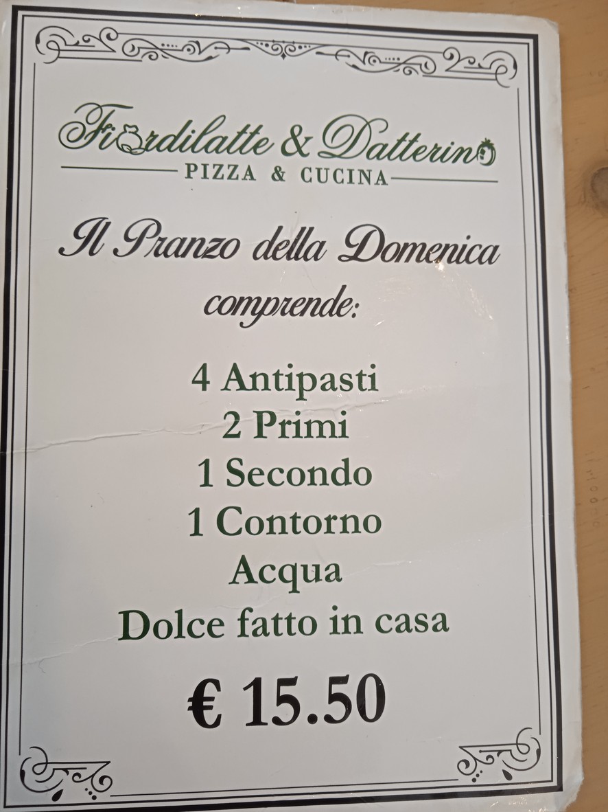 Fiordilatte & Datterino menu 4