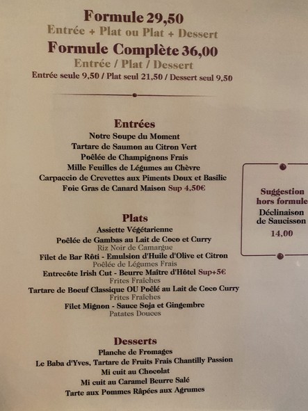 Le Bistrot d'Yves