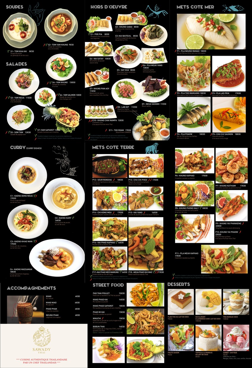 SAWADY menu 2