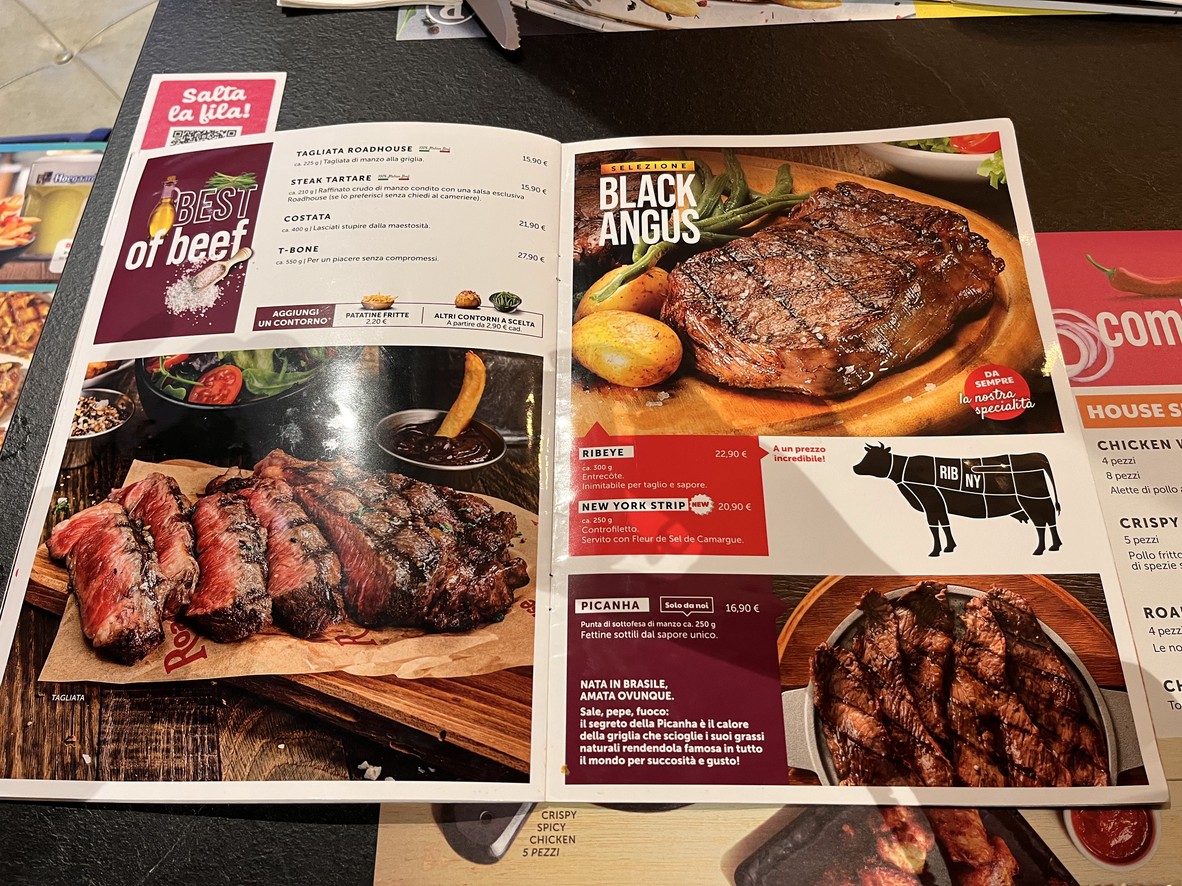 Roadhouse Restaurant Roma Termini menu 5