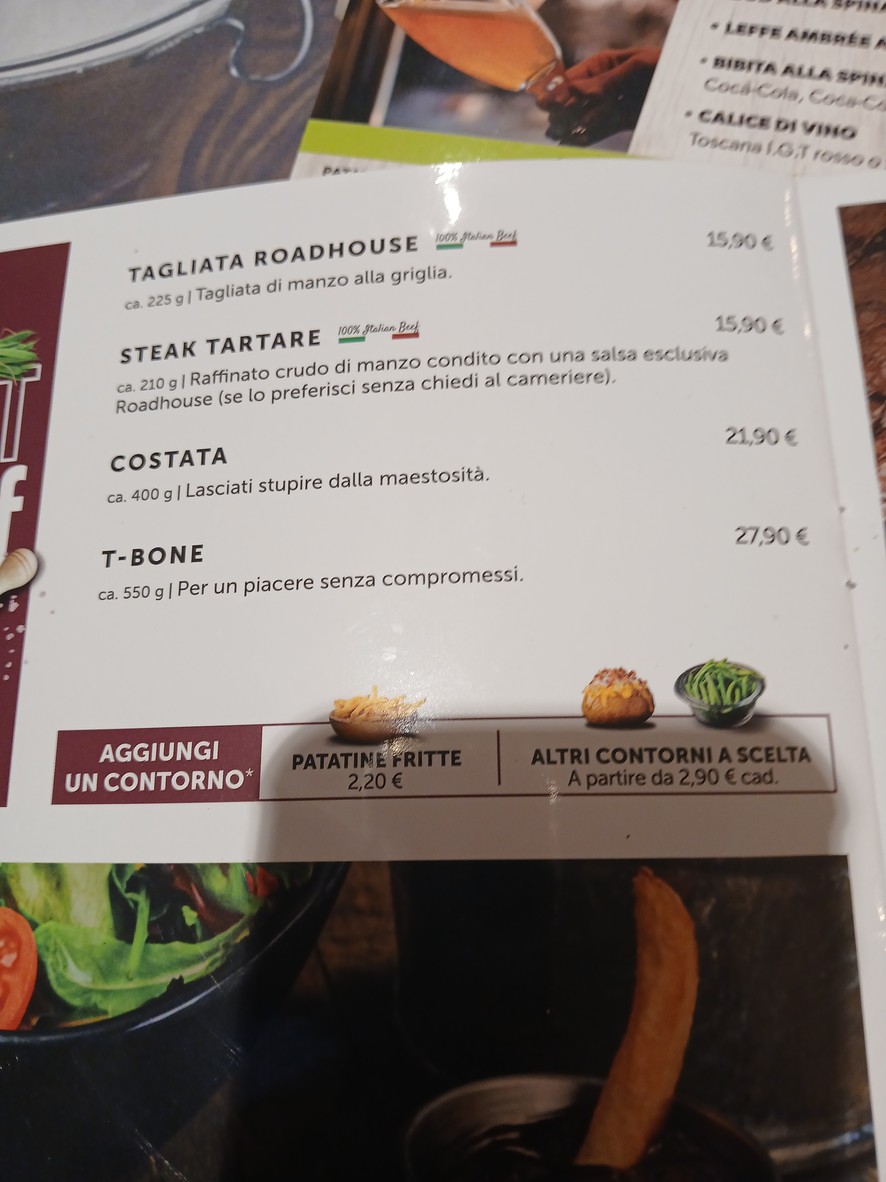 Roadhouse Restaurant Roma Termini menu 6