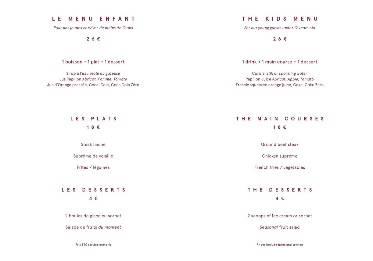 Annette menu 3