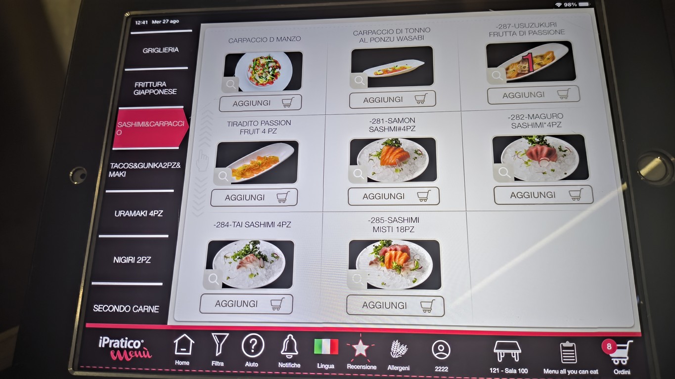 Jinjá Prati Ristorante menu 2