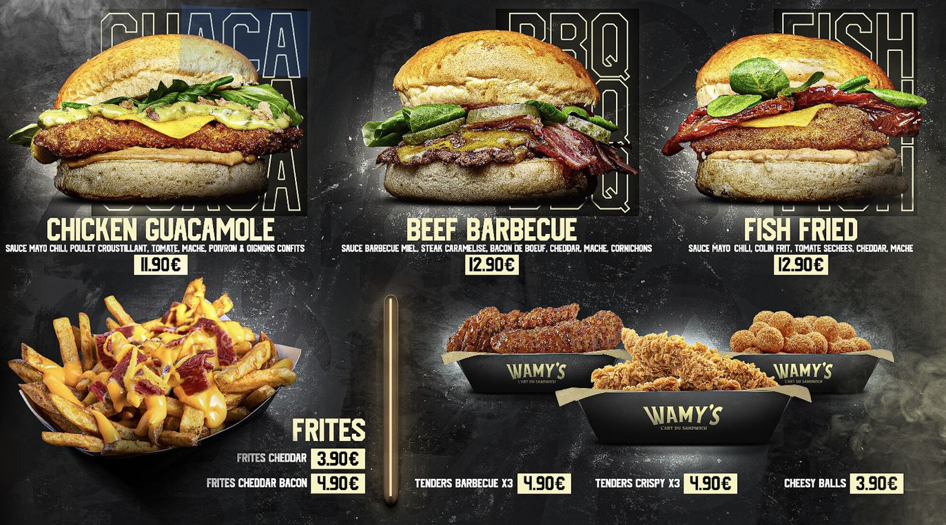 Wamy's menu 1