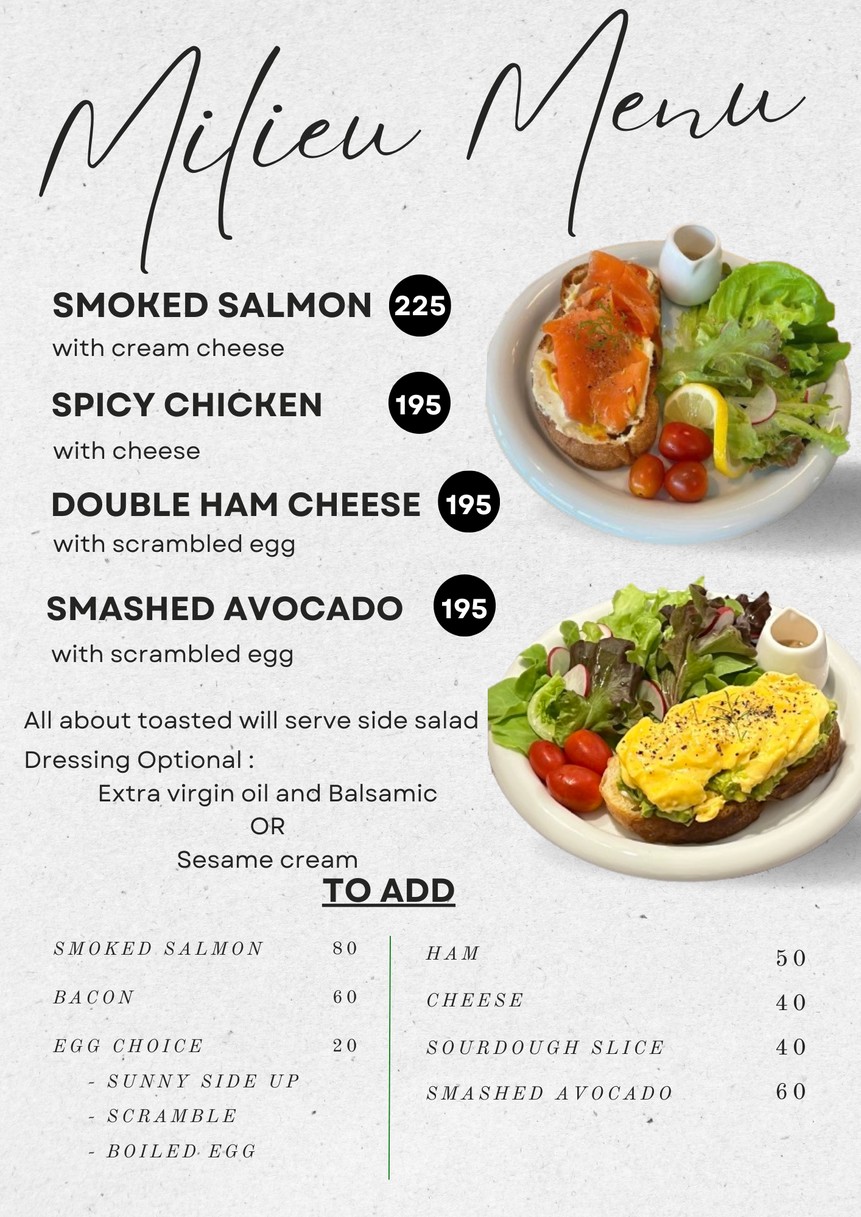 CafeMilieu menu 2