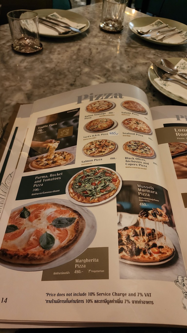 The Yard Restaurant menu 3