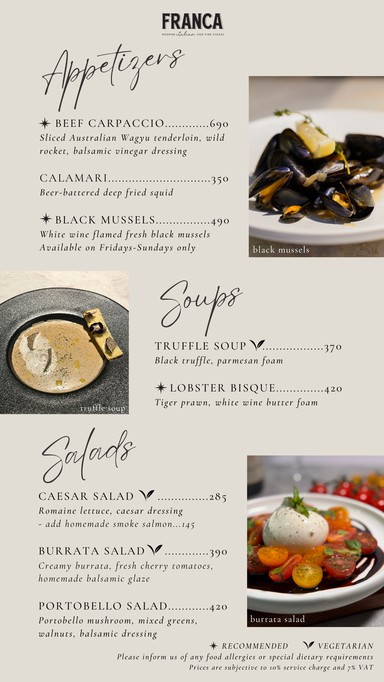 Franca | Italiano Moderno y Carnes Finas