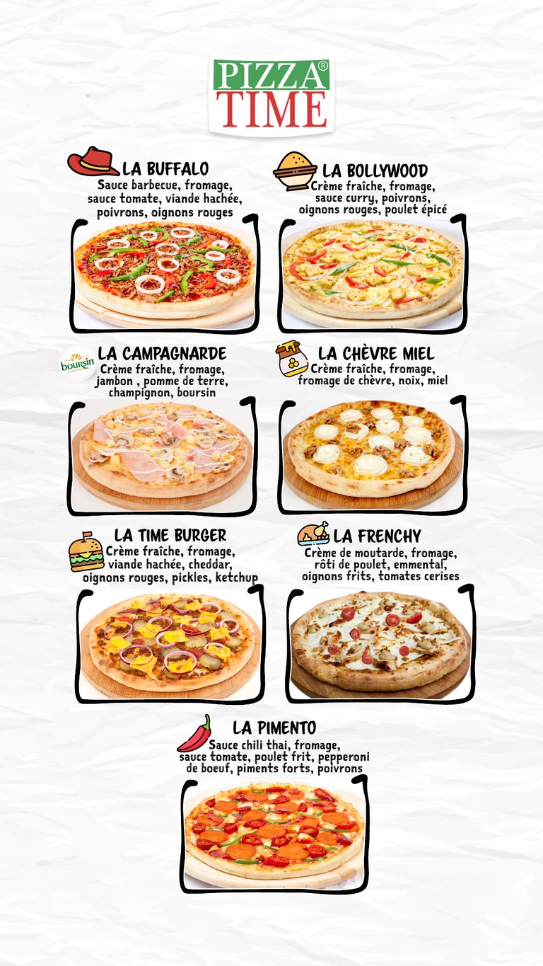Pizza Time® Bagnolet menu 4