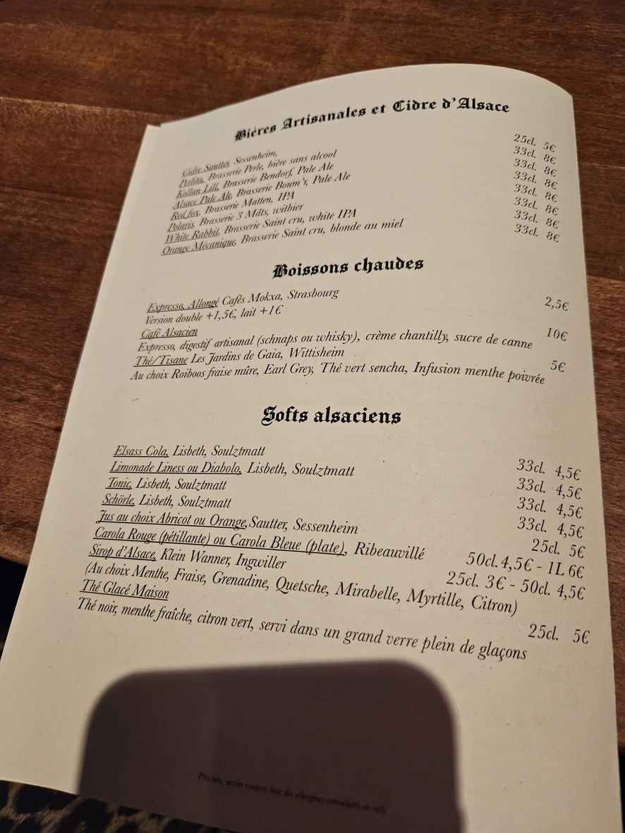 SCHMOUTZ menu 2