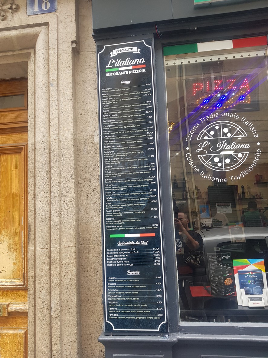 Restaurant L’Italiano menu 2
