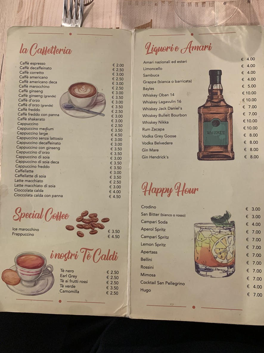 La Panetteria Ristorante menu 5