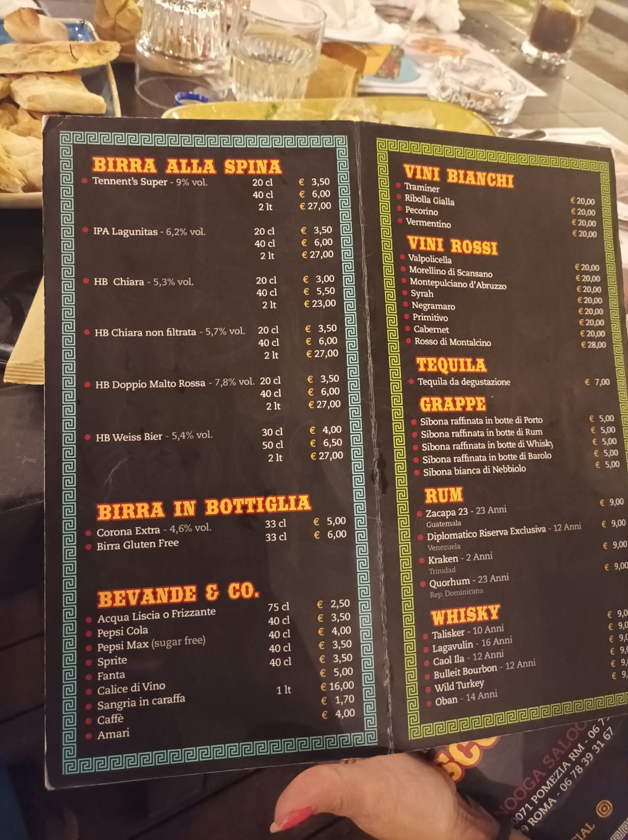 Chattanooga Saloon Appia menu 3