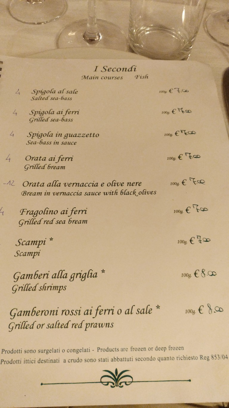 Capo Boi menu 5
