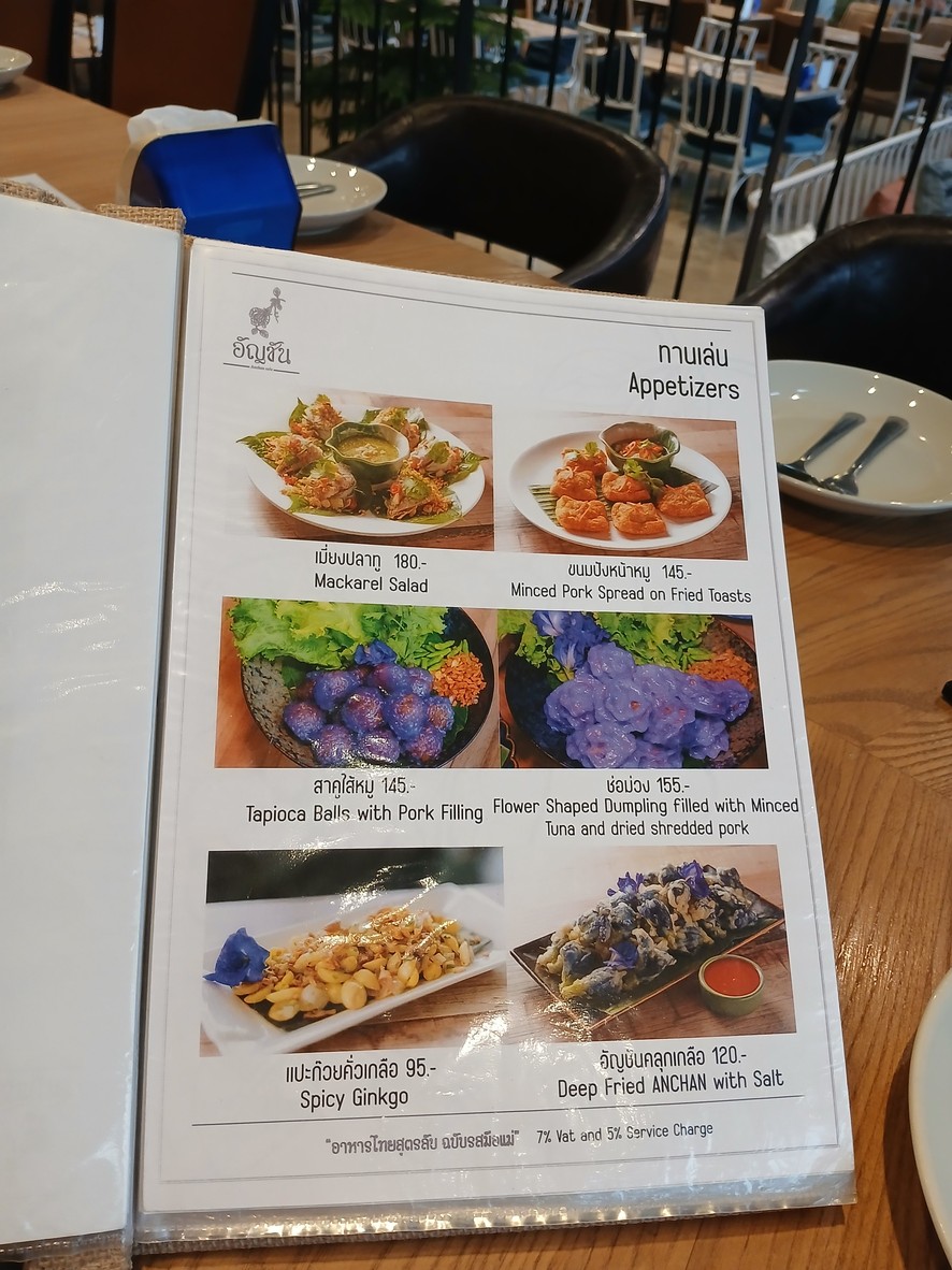 Anchan Cafe menu 1