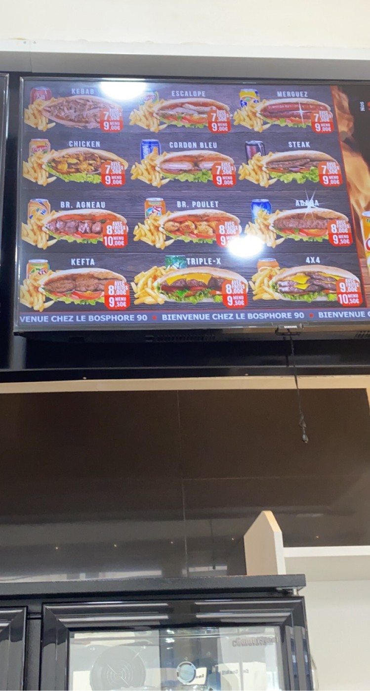 Restaurant Bosphore menu 2