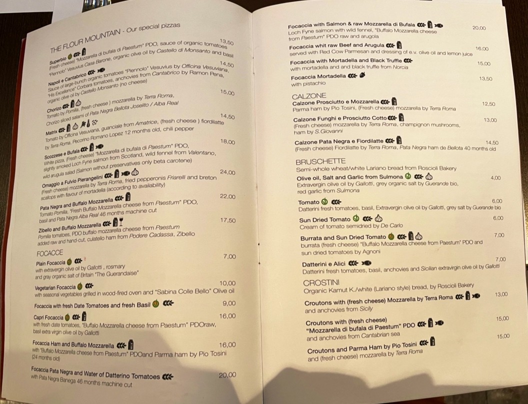 Emma Pizzeria Restaurant menu 2