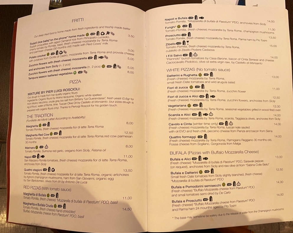 Emma Pizzeria Restaurant menu 3