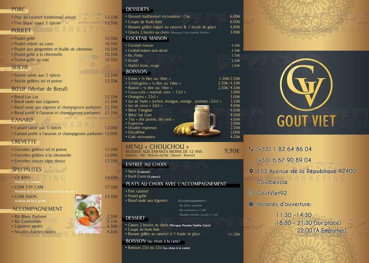 Gout Viet menu 2