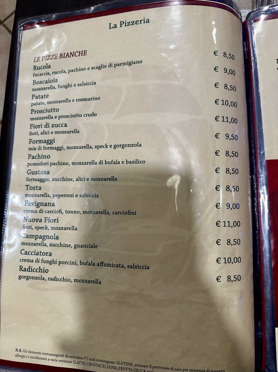 Il Brigantino menu 3