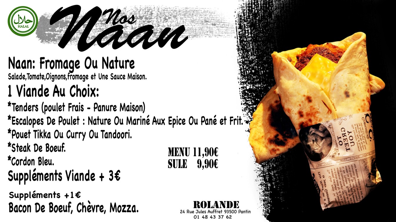 Rolande Fried Chicken menu 1