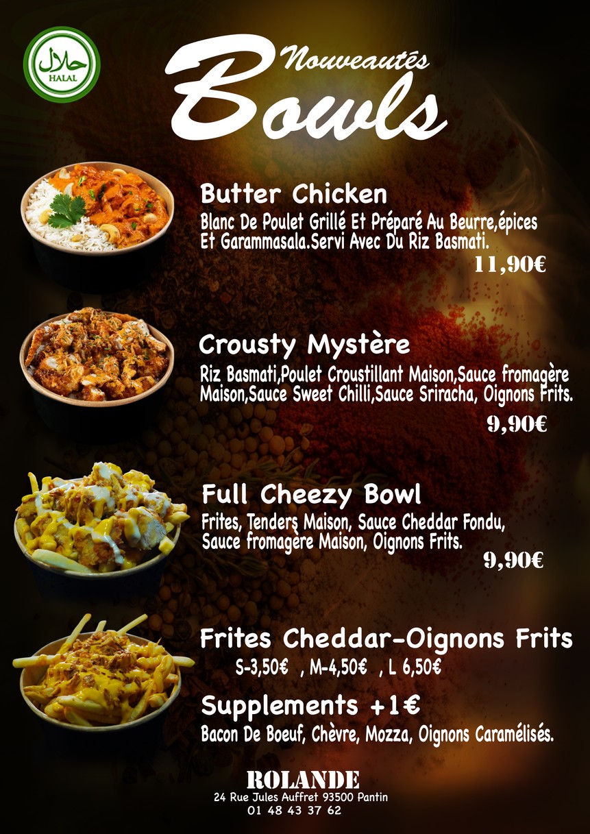 Rolande Fried Chicken menu 2