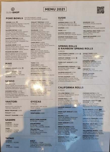 Sushi Shop