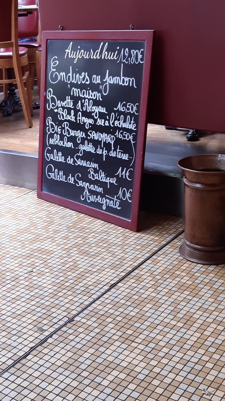Le Saint Marcel menu 1