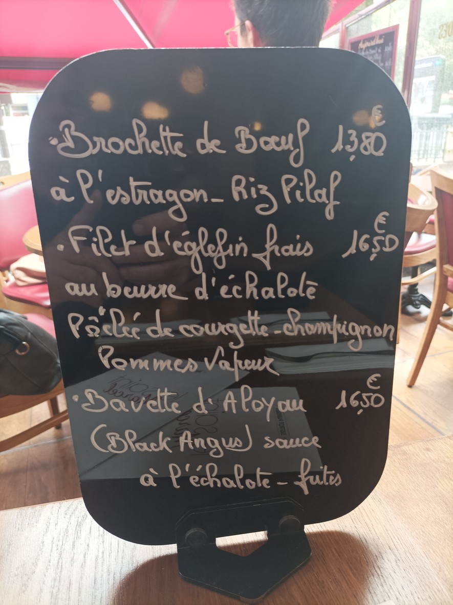 Le Saint Marcel menu 2