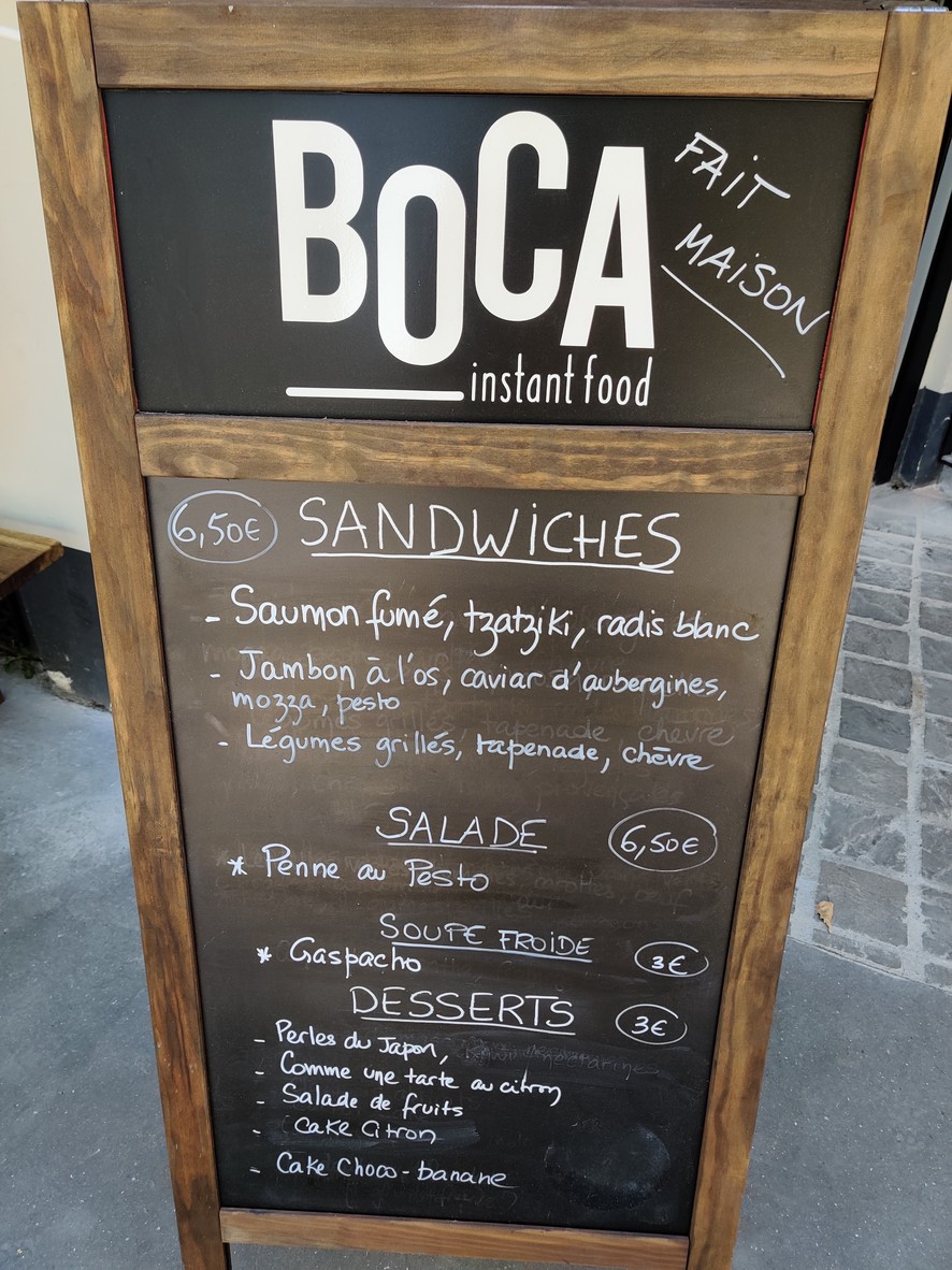 Boca menu 1