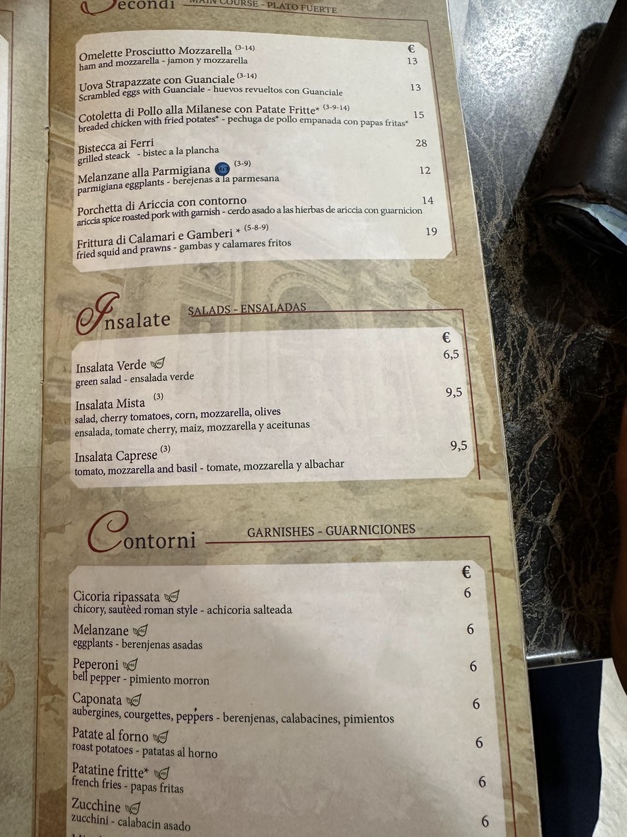 Mangia e Trevi menu 4