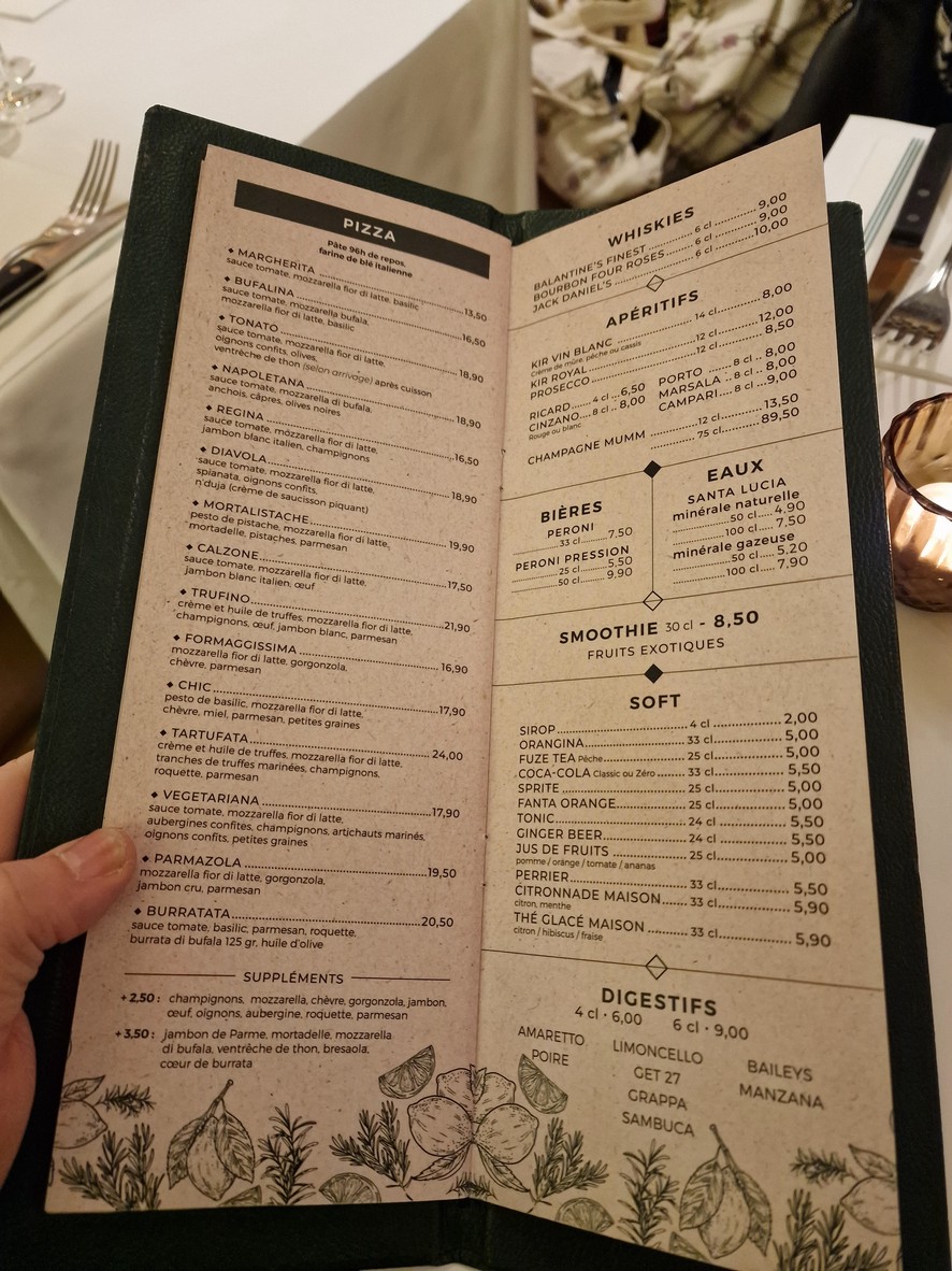 Ozio menu 3