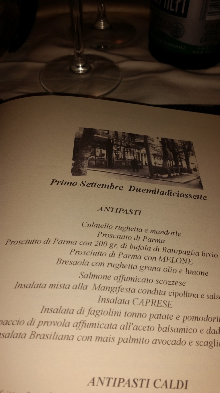 Il Caminetto Restaurant menu 1