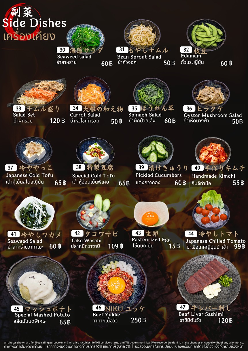 NIKU NIKU Japanese BBQ menu 8