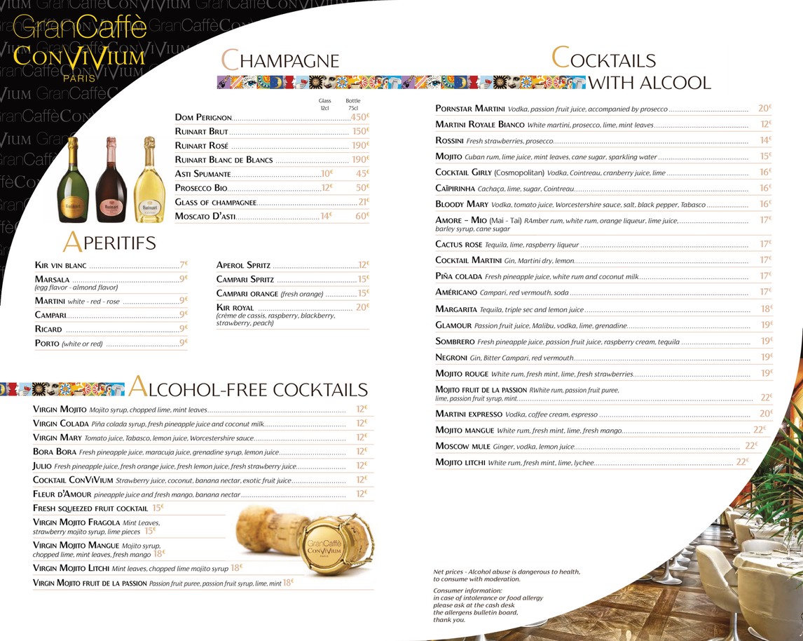 Gran Caffè Convivium menu 3