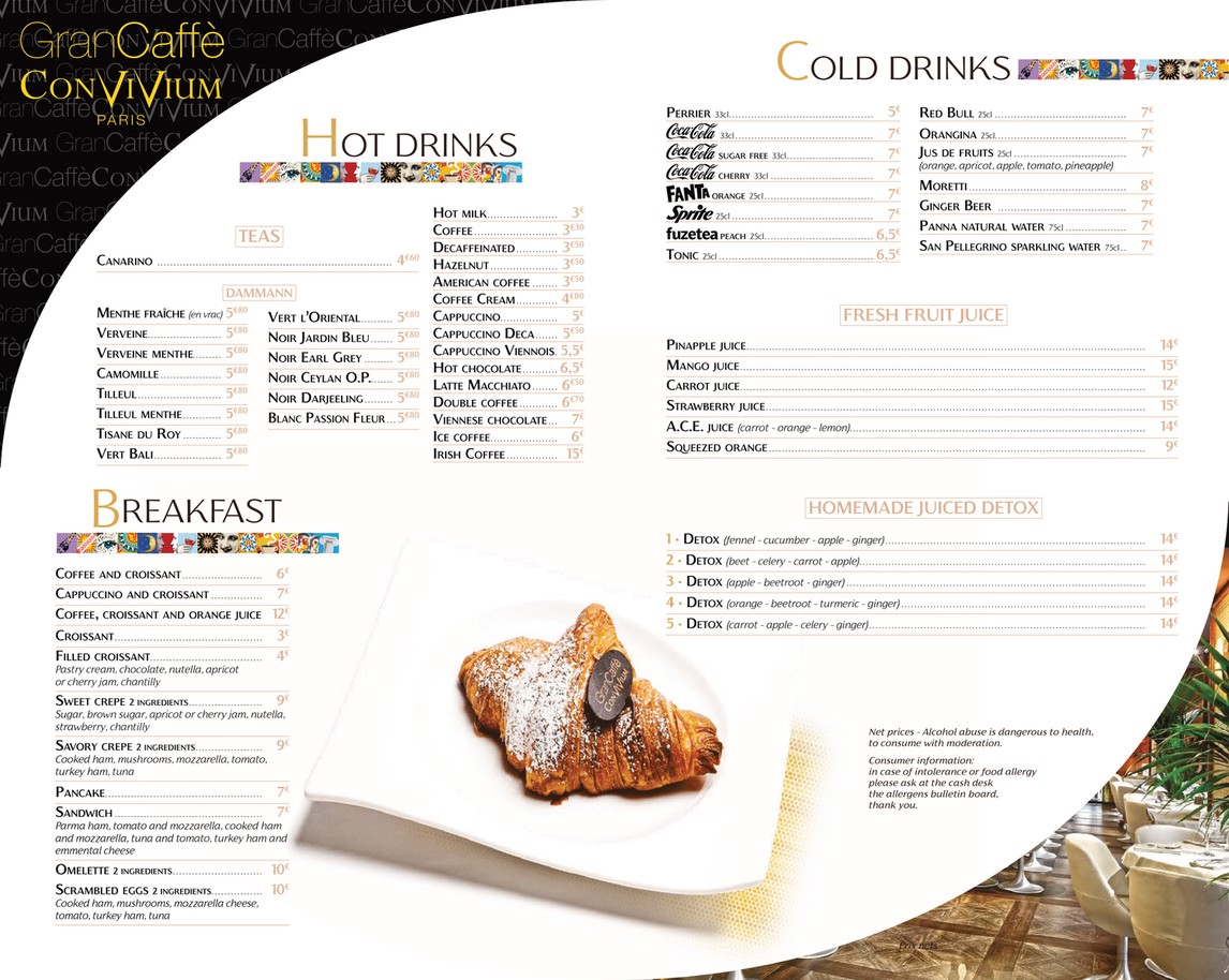 Gran Caffè Convivium menu 4