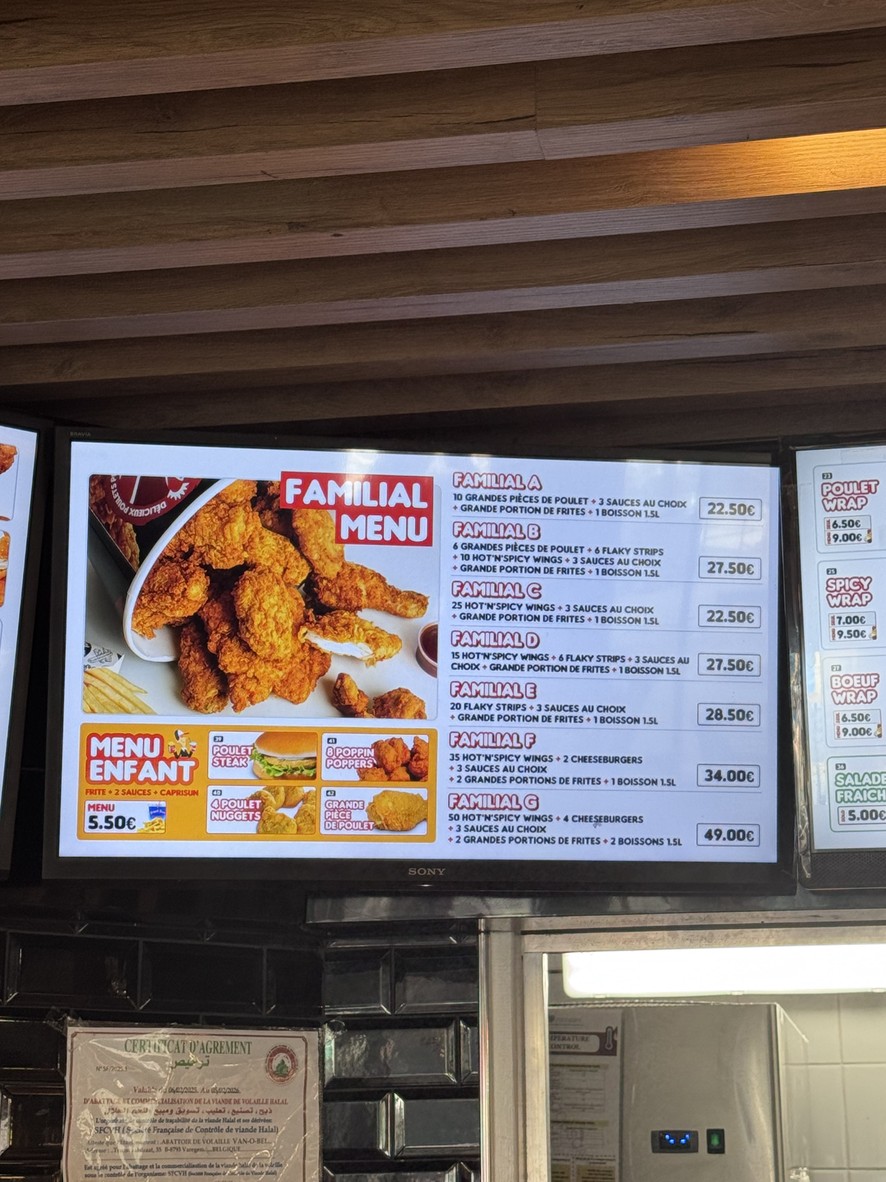 Chicken Spot Pantin CC Verpantin menu 3
