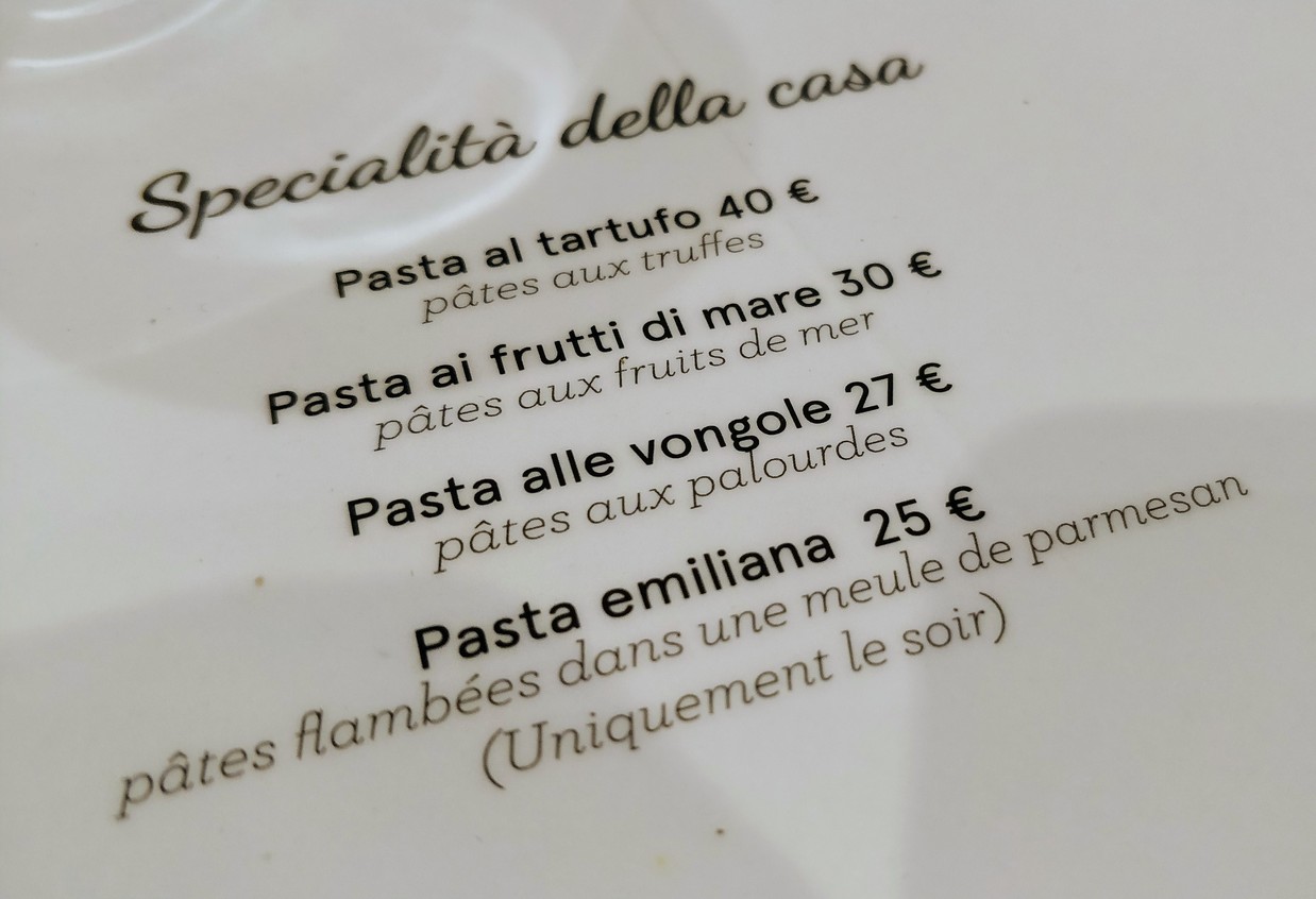 Le Petit Amalfi menu 3