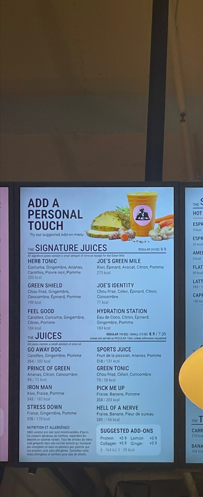 JOE & THE JUICE menu 2