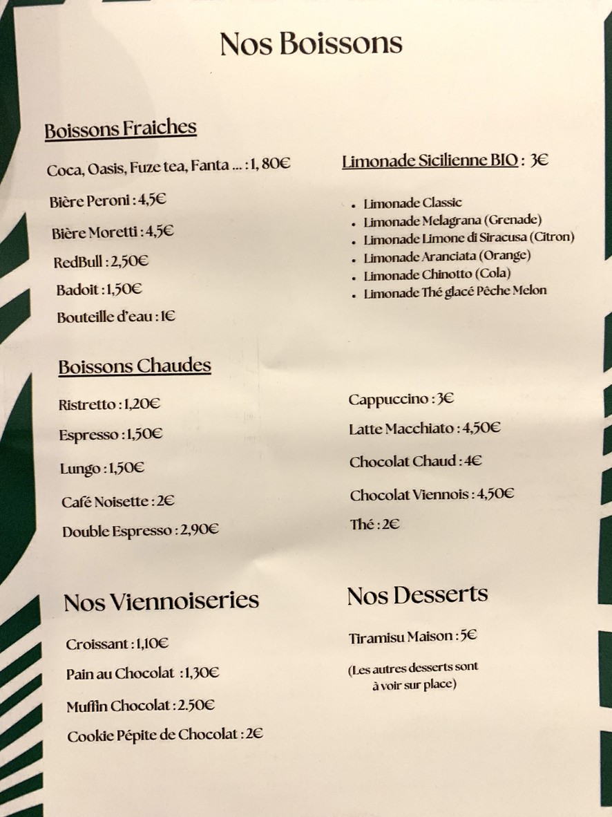 La Cantine D'Issy - Pizzeria Napolitaine menu 4