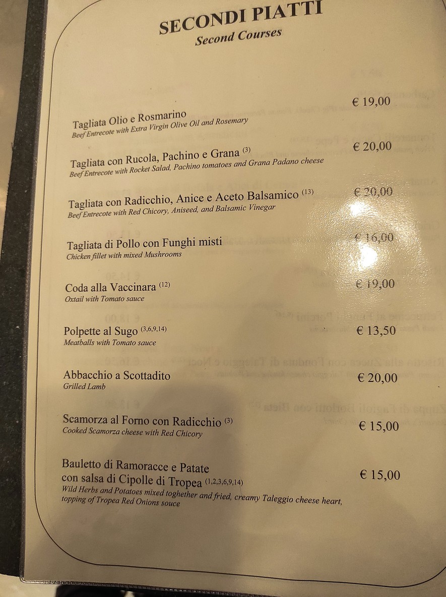 La Taverna dei Quaranta menu 3