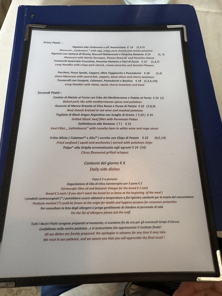 Contrario. Vineria con Cucina. menu 2