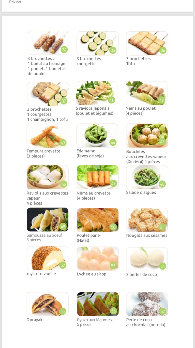 TAIYO menu 9