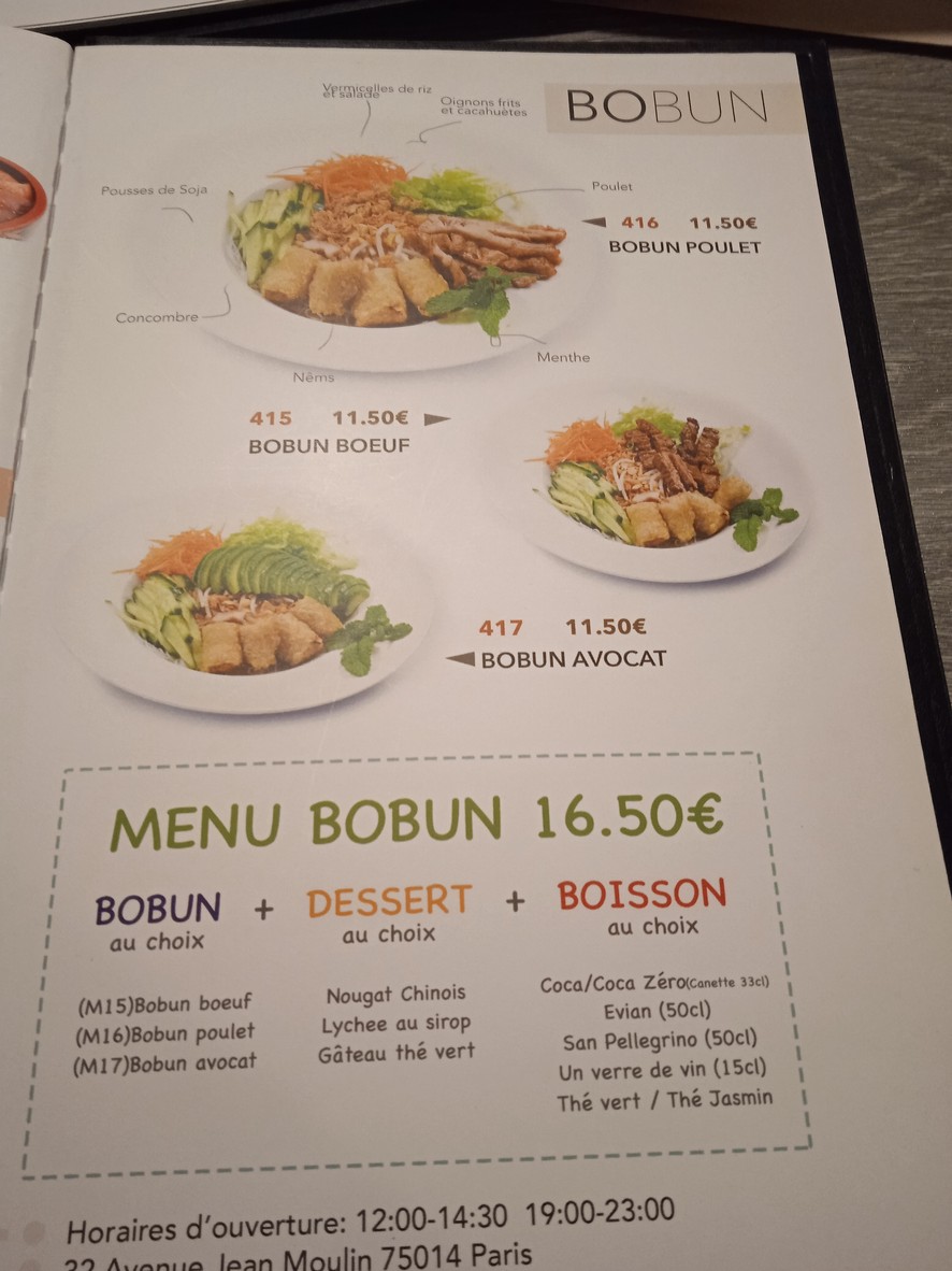Tokyo menu 5