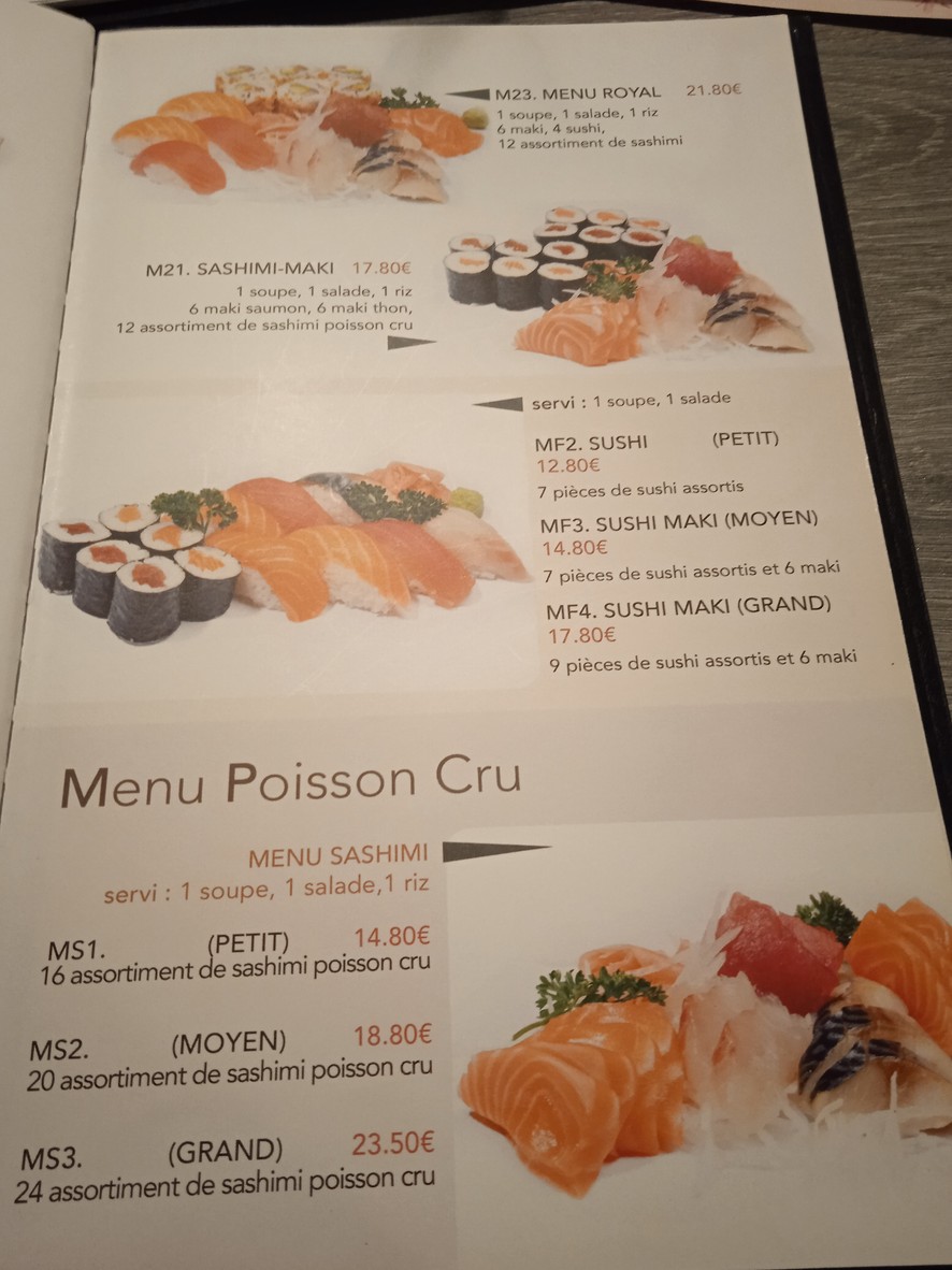 Tokyo menu 6
