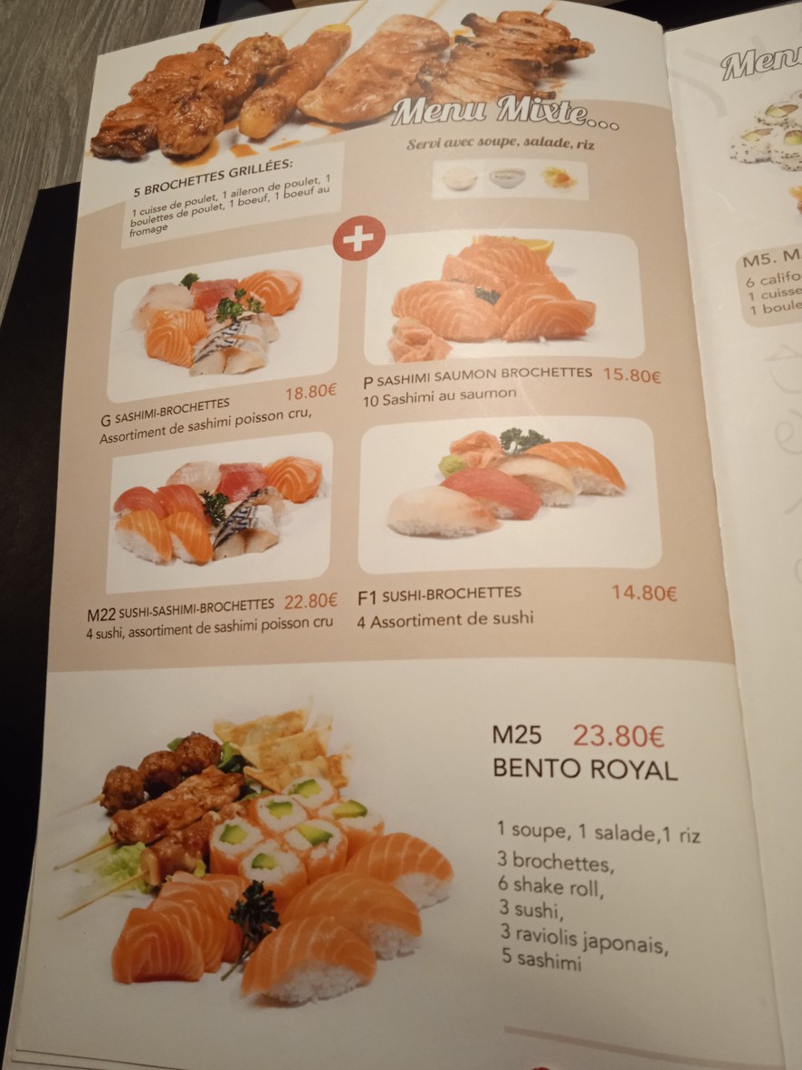 Tokyo menu 7