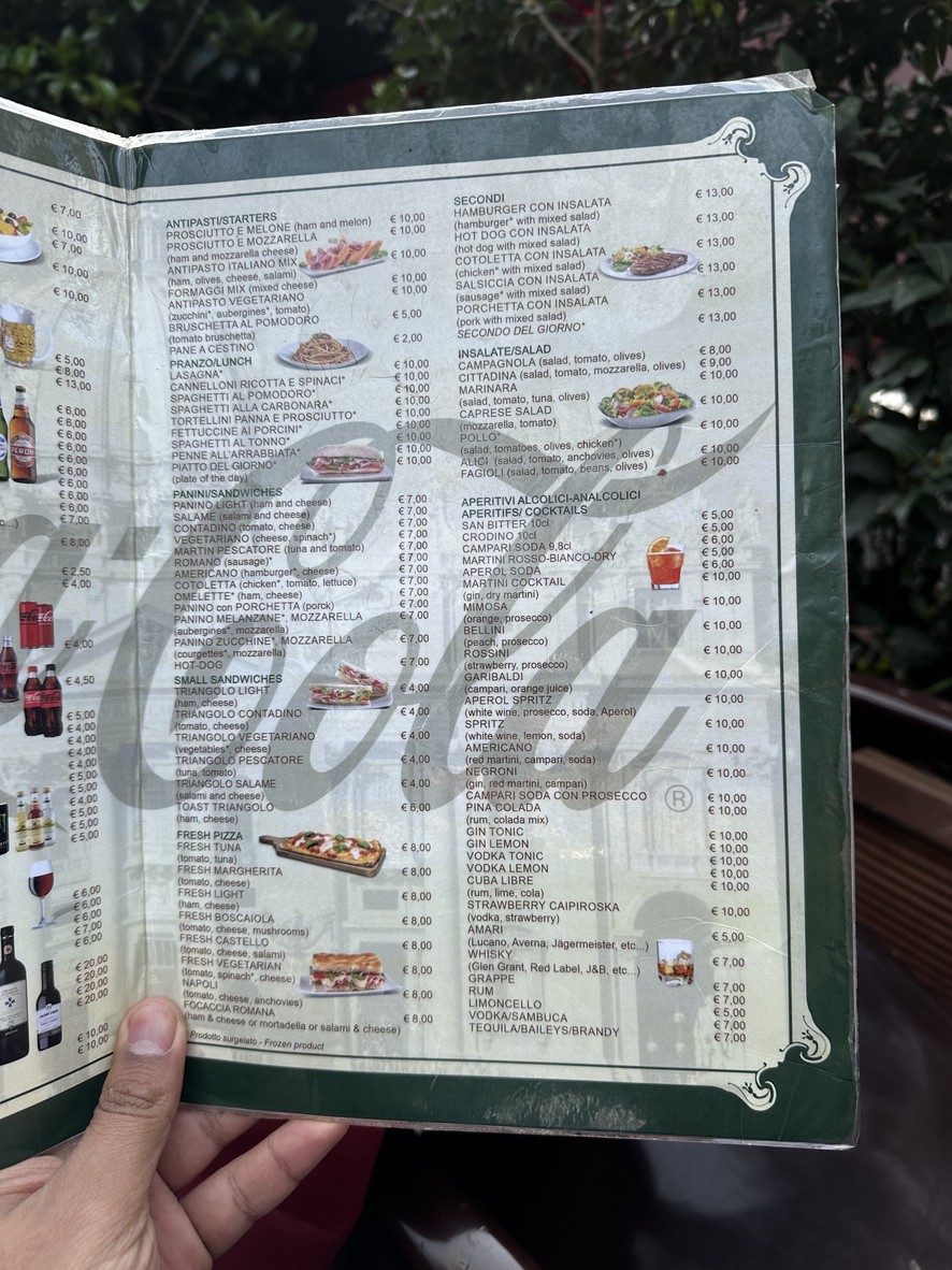 Bar L'Ottagono menu 2